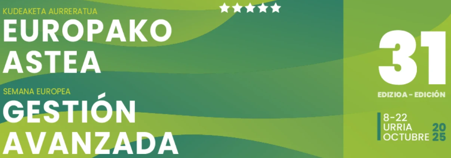 Semana Europea GESTIÓN AVANZADA - <a href="/EUSKALIT/">EUSKALIT</a>  (8 al 22 de octubre)

KAMEIN, comprometida la Gestión Avanzada, colabora con EUSKALIT para divulgar nuestro vínculo y posicionamiento con la cultura en las organizaciones avanzadas.

euskalit.net/semana/program…