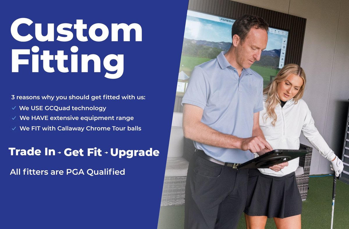 🏌️3 reasons why you should get fitted with us

1⃣ We USE GCQuad tech
2⃣ We HAVE extensive equipment range
3⃣ We FIT with Callaway Chrome Tour balls

Plus - get a 100% fitting fee refund + an extra contribution* on qualifying purchases.
Upgrade your game 👇
tinyurl.com/s255b4t5