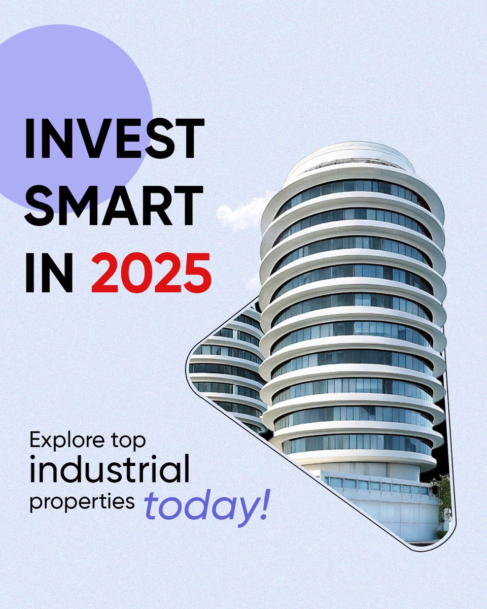 PawaRealtor's tweet photo. Why are smart investors betting big on Industrial Real Estate in 2025?

Rising demand from e-commerce &amp; manufacturing
Stable returns with long-term leases

The perfect mix of growth + stability.

Ready to invest smarter? DM us today to explore top opportunities!

#PawaRealtor https://t.co/qsVM0oC7v4