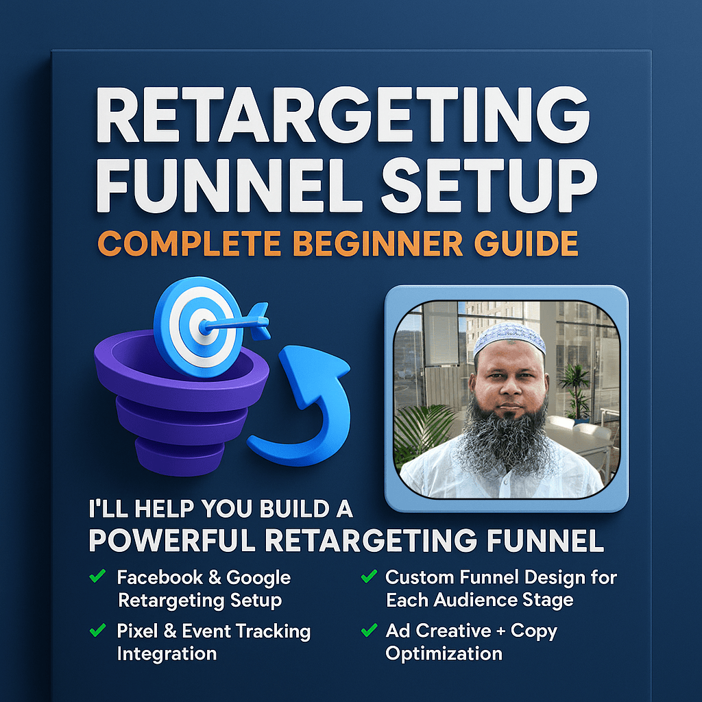 dreamsourcingbd's tweet image. Retargeting Funnel Setup – Beginner Guide
Most businesses lose 80% of visitors who never take action. I’ll help you bring them back &amp;amp; turn them into buyers!
✅ Facebook &amp;amp; Google Retargeting
✅ Funnel Design
✅ Pixel Tracking

 #Ads #DigitalMarketing #dreamsourcingbd
