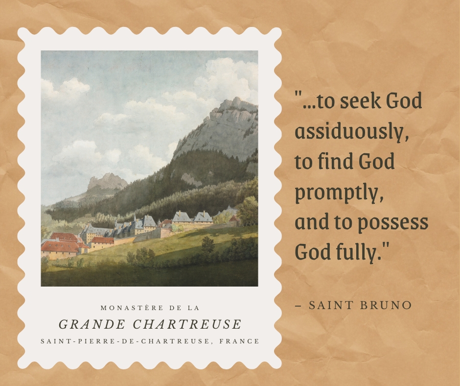 vis_parish's tweet photo. Today we remember St. Bruno, who founded the great mother house of the Carthusians and helped settle on their motto: "While the world turns, the Cross stands firm!" May we live out this motto today here at Visitation Catholic Church. https://t.co/i2i9BedSKY