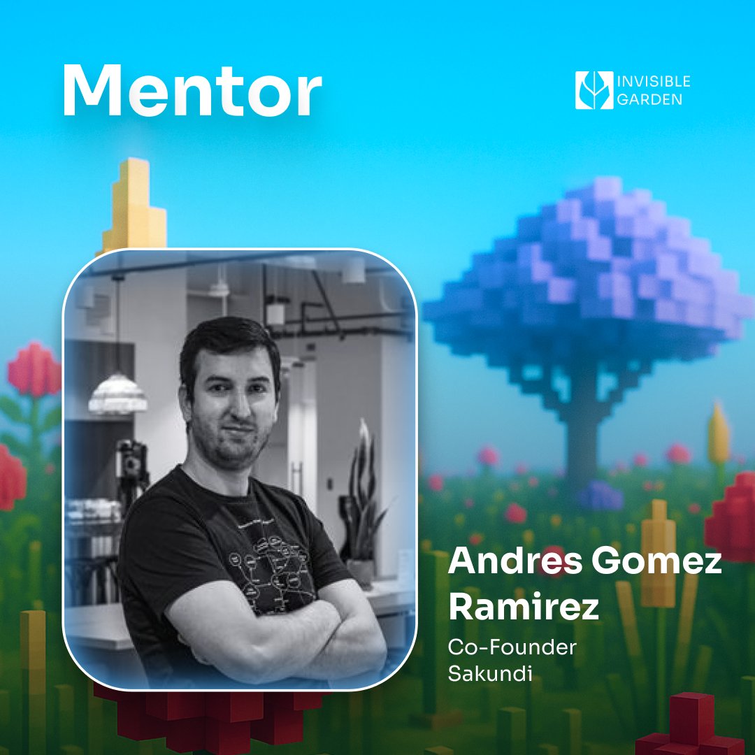 We’re pleased to welcome Andres Gomez, Founder of <a href="/Sakundi_io/">Sakundi.io</a> (<a href="/kuronosec/">Andres Gomez (kurono)</a>), as a mentor for <a href="/invisiblgarden/">Invisible Garden</a> 🌱

With a PhD in Computer Science from Uni Frankfurt and interest in blockchain, privacy, AI, and computer security, <a href="/kuronosec/">Andres Gomez (kurono)</a> will mentor fellow directly from his