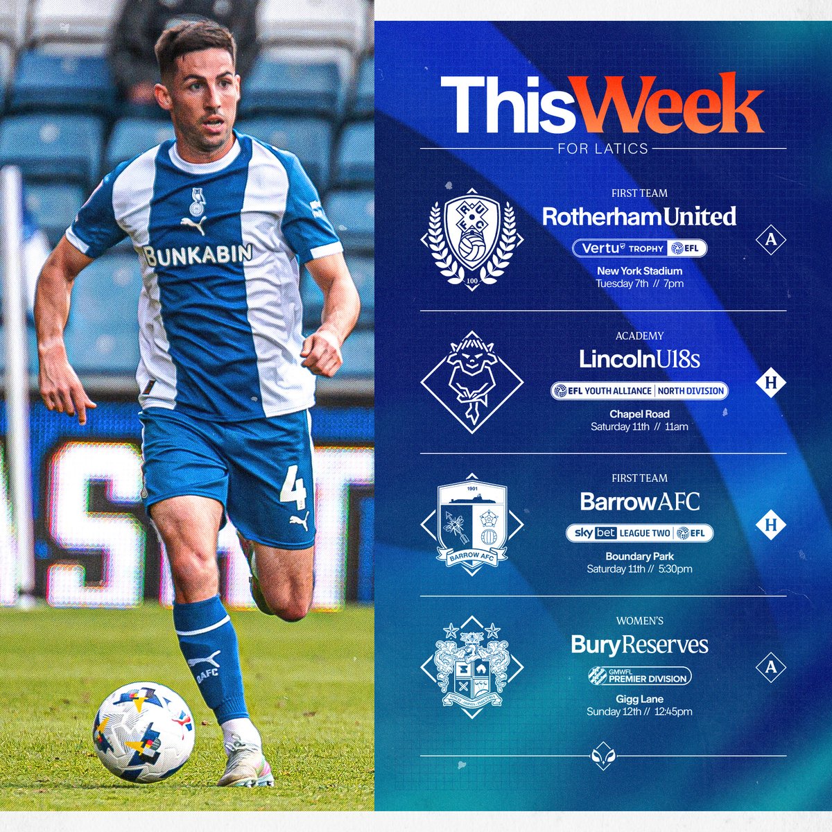 🗓️ This week for Latics. #oafc

🎟️ bit.ly/3LJhAWt