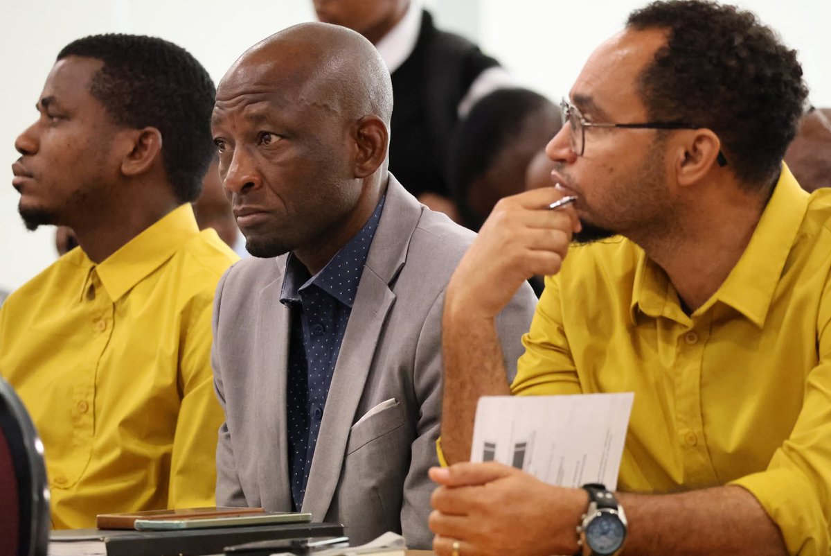 MEIYSAC_Namibia's tweet photo. Mr. Martin Mateus (NIED) outlined the Bill’s purpose, to establish the Teaching Profession Council of Namibia, which will:
✅ Set professional standards
✅ Enforce ethics
✅ Ensure only qualified, registered educators teach in Namibia
#NamibiaEducation #YourVoiceMatters https://t.co/KqRcGexfVK