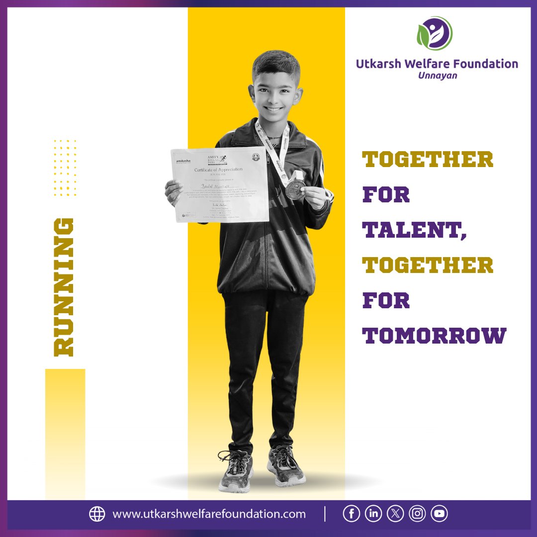 UtkarshWelfare's tweet photo. #UWF, in collaboration with #USFBL, supports 11-year-old athlete Master Badal with a sports kit to enhance his training, performance &amp; nutritional well-being, reinforcing our shared vision of empowering youth through access, opportunity &amp; growth.
#YouthEmpowerment #SDG3 #SDG4 https://t.co/6BK80f5On7