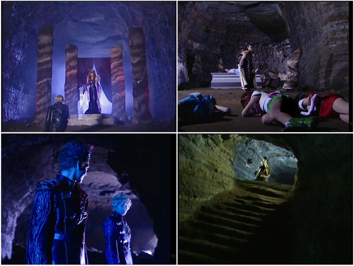 I found the first cave of Dark Kingdom in PGSM was filmed at one of the remains of the underground bunker in WW2. It’s located under Kaiyama green space in Yokosuka City, Kanagawa Prefecture. Off limits now.