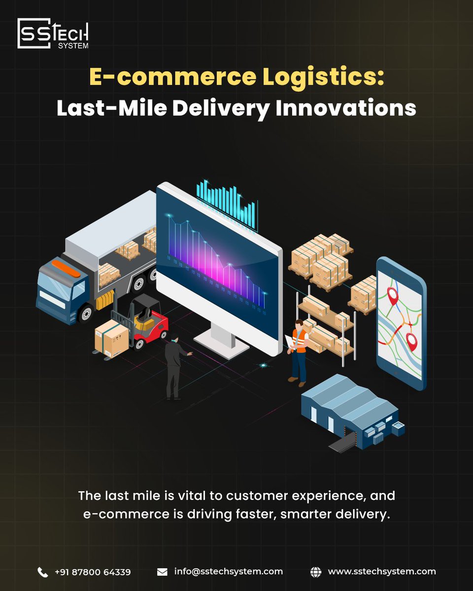 sstech_system's tweet image. The final step in e-commerce logistics isn’t just about delivery—it’s about creating a seamless customer experience. 

Know More: sstechsystem.com/logistics-deve… 

#Ecommerce #Logistics #LastMileDelivery #Innovation #SmartSolutions #driver007 #CustomerExperience #SSTechSystem