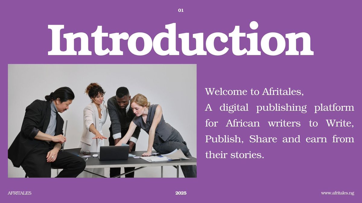 afripadhq's tweet photo. The future of African storytelling is digital and it starts here. ✨
At Afritales, writers can share their stories, publish globally, and earn from their creativity.
Join the movement.
#afritales #africanstories #writeandearn #africanwriters #writestoryandearn #digitalwriter https://t.co/8773B5tRKV