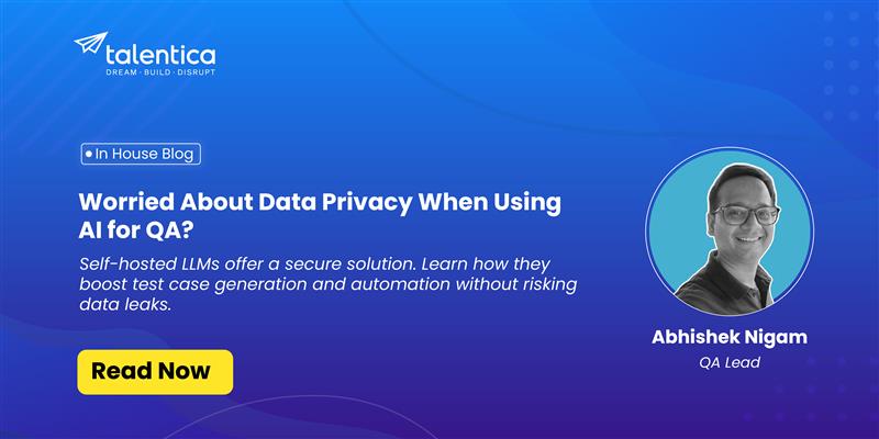 Talentica's tweet image. When AI tools are off-limits due to security policies, QA productivity takes a hit. Our QA Lead, Abhishek Nigam, shows how self-hosted LLMs can bring the benefits of automation without compromising confidentiality.
Find out how: talentica.com/blogs/boosting…
#QATesting #AIML