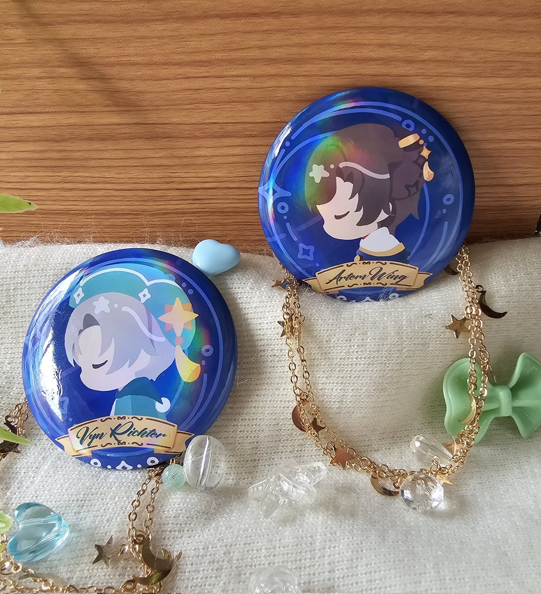 Some new merch pic I took for the upcoming fes (⁠人⁠ ⁠•͈⁠ᴗ⁠•͈)