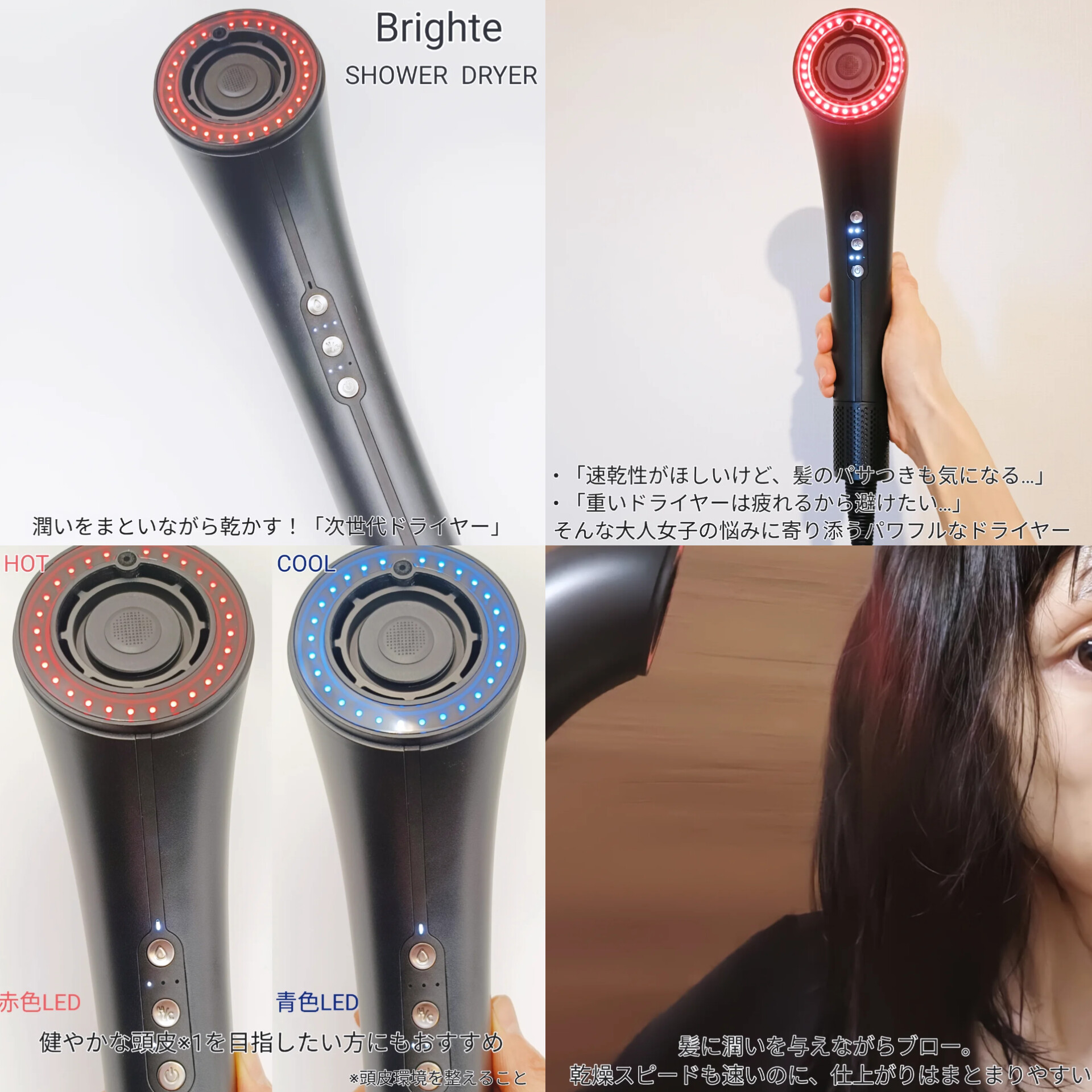 Brighte Shower Dryer プレゼント品一式付き Brighte Shower Dryer プレゼント品一式付き 正規品】Brighte
