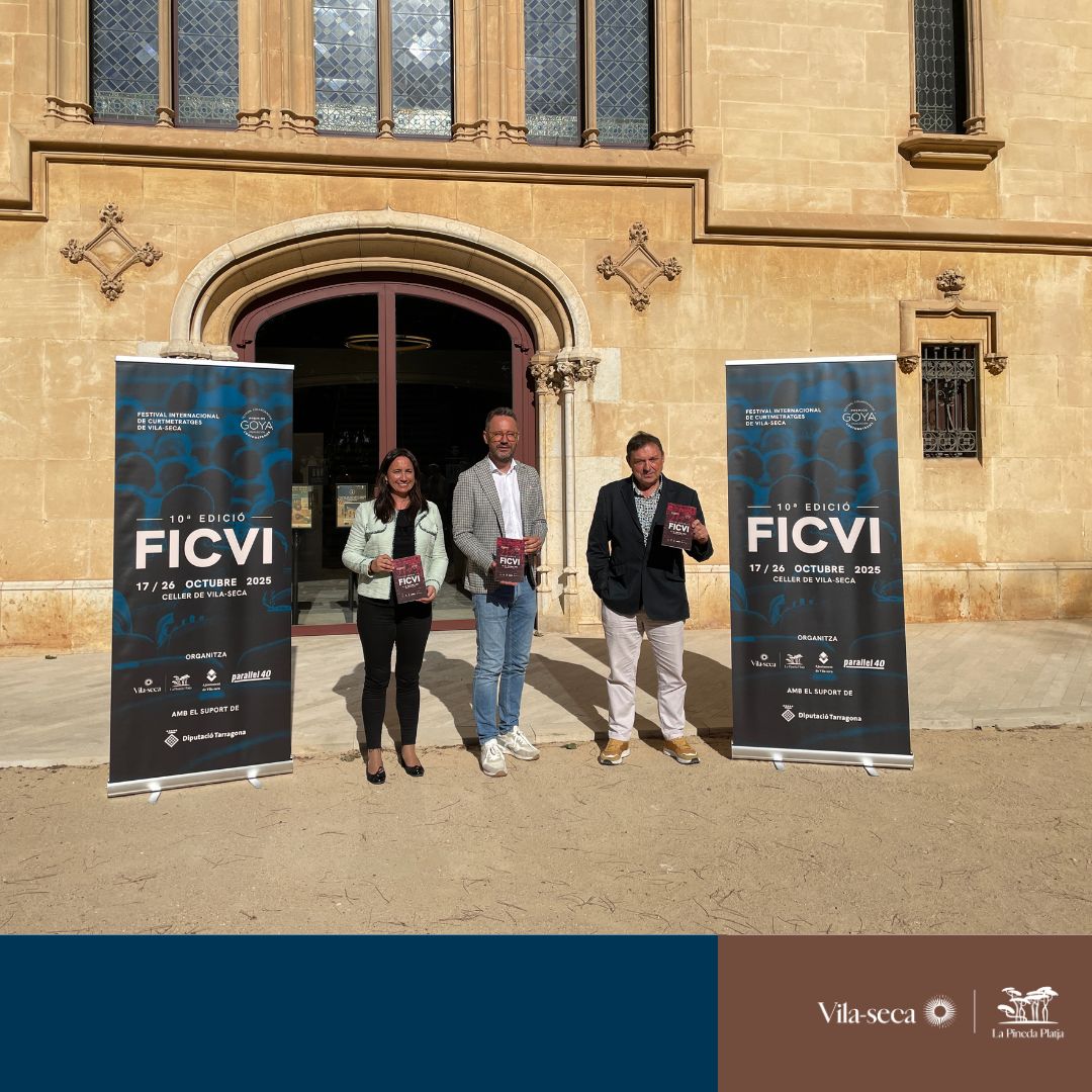 🎬✨ Avui hem presentat al Castell de Vila-seca la 10a edició del Festival Internacional de Curtmetratges, que arriba consolidat com a referent internacional. 
Del 17 al 26 d’octubre, el Celler de Vila-seca acollirà una edició plena d’estrenes, grans noms i talent emergent.
