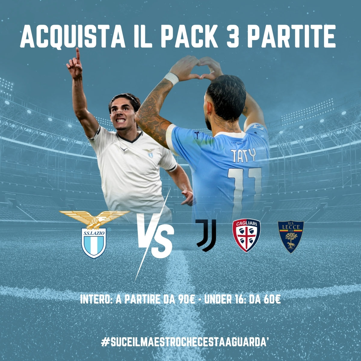 📣 PACK 3 PARTITE 

Qui tutte le info ℹ️
➡️ sslazio.it/it/news/biglie…

#AvantiLazio