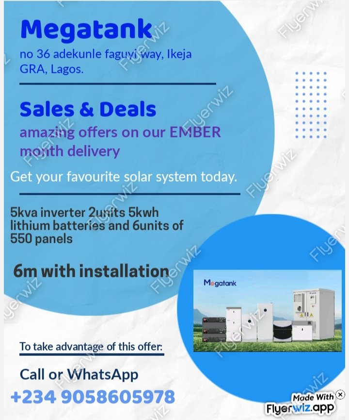 blvckkiekie's tweet image. Valid till December 
Call or WhatsApp 
+234 9058605978.... 
#Megatank #solar