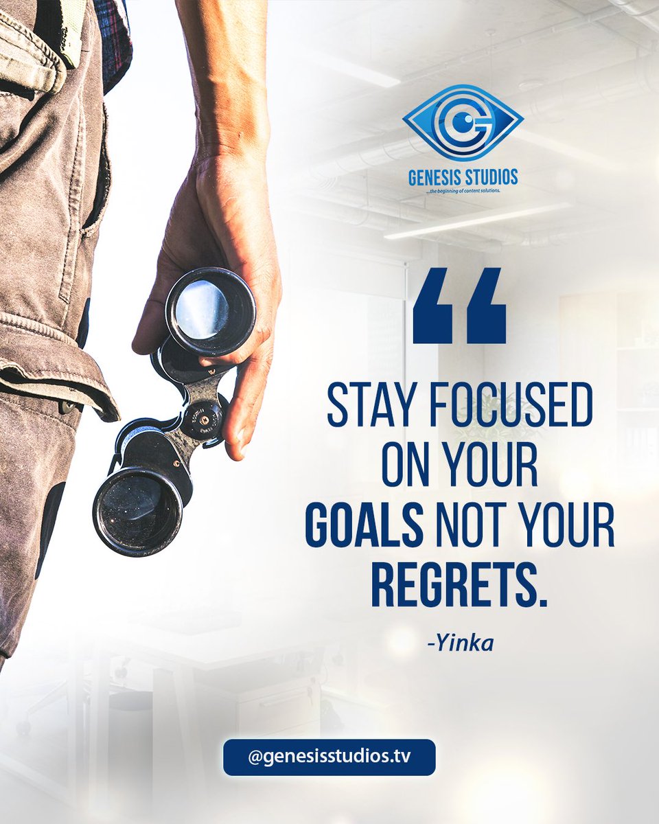 genesistudiostv's tweet photo. In every great production, the spotlight follows the action, not the shadows.
“This week, lock in on your goals, not your regrets”
~Yinka (Video Editor at Genesis Studios) .
#mondaymotivation #genesisstudios #motivationalquote https://t.co/2QogjvcPNt