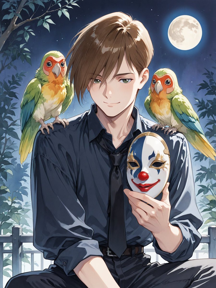 この国では、
今宵の月を中秋の名月と言うらしい
地球から見る月は美しいな

トロワ | Moonlight Image2/5
ガンダムW GundamWing