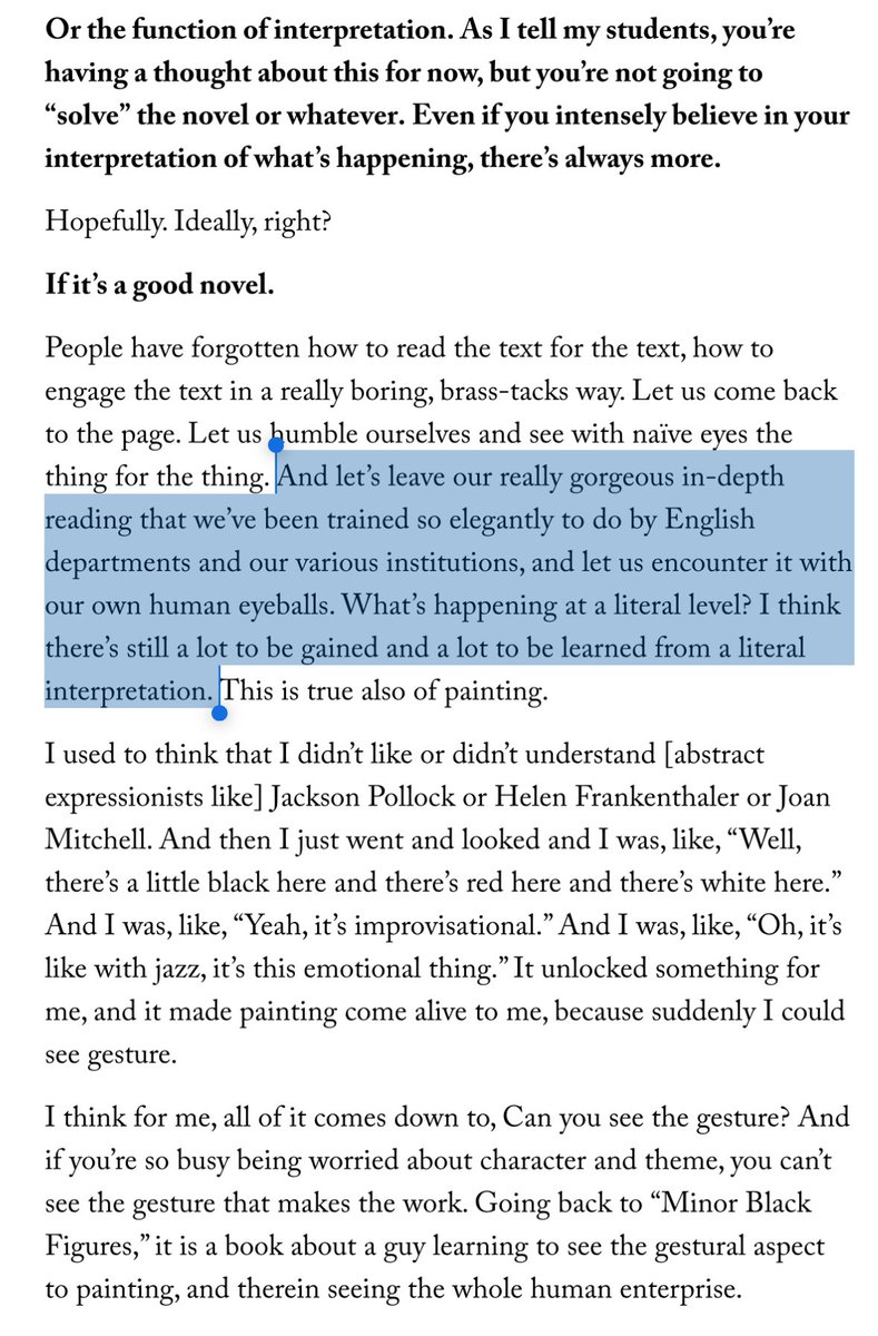 This is why I think also reading poetry is important. At least good poetry. It’s one of the genres that’s still difficult and mysterious to understand that you have to keep coming back to a poem over and over, and first appreciate it on the level of language and sound.