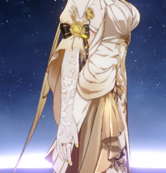 kooguang's tweet image. will never get over aglaea’s motifs on phainon’s clothes like they really are mother and son
