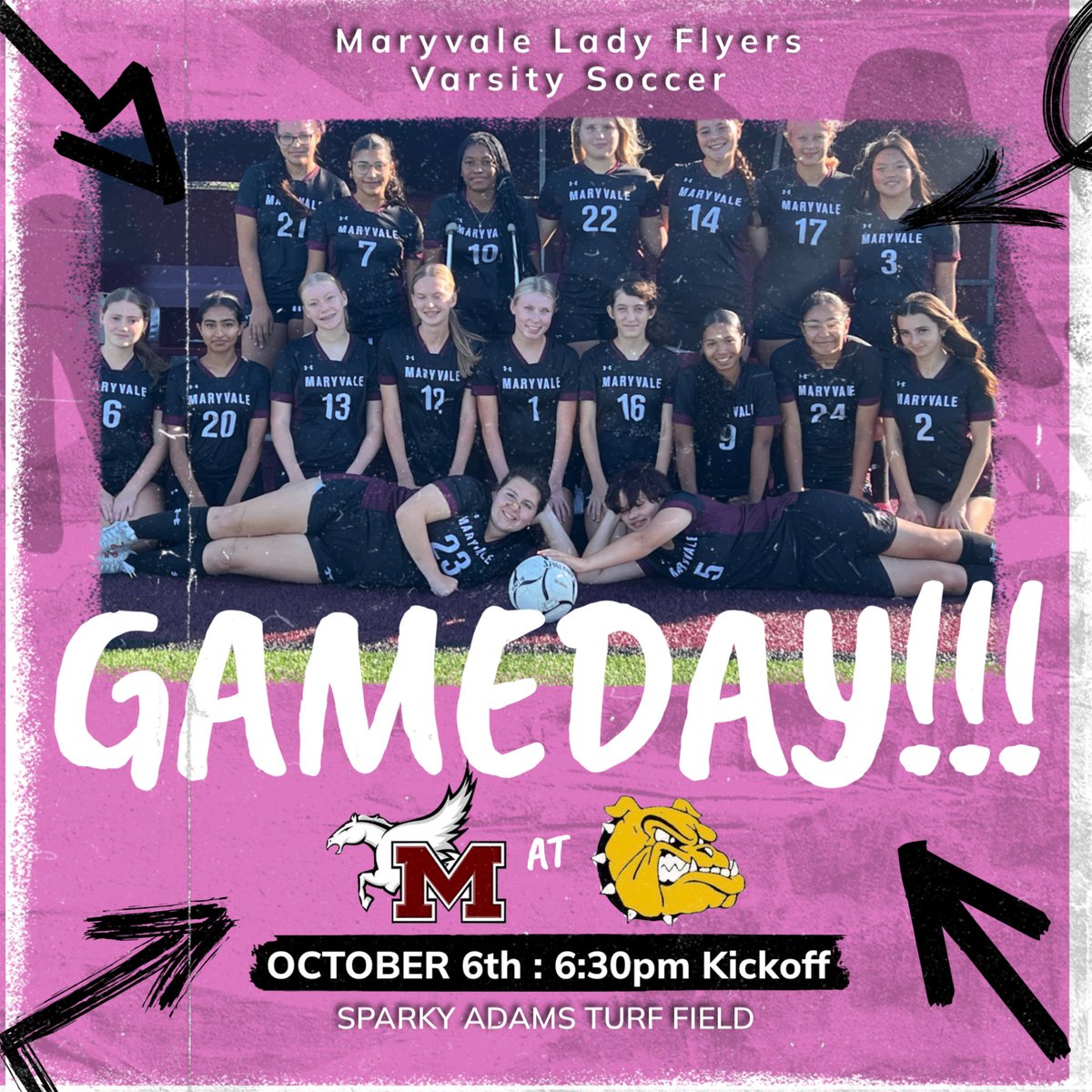 Let’s start the week off with a GAMEDAY!!!🤩
#KickinCancer💕⚽️