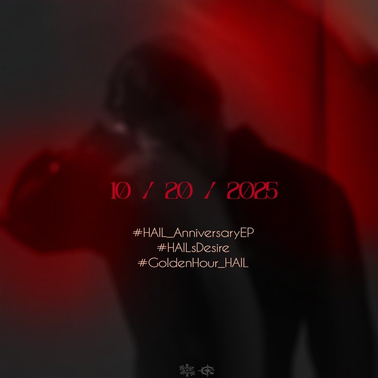 HAILMUSIQUE's tweet photo. ㅤ

           🌹🔥

           𝑯𝑨𝑰𝑳, THE ANNIVERSARY EP
          10 | 20 | 2025 8PM KST

          #HAIL_AnniversaryEP
          #HAILsDesire
          #GoldenHour_HAIL

ㅤㅤ https://t.co/LiFKhMwL7w