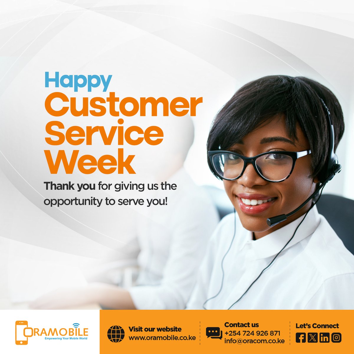 It’s Customer Service Week! Let’s appreciate every brand going the extra mile to connect with customers.
Stay ahead with Bulk SMS and Bulk WhatsApp Blaster solutions from oramobile.co.ke

#CustomerServiceWeek Kalonzo Musyoka Bondo Satoshi Nakamoto Piastri Judiciary