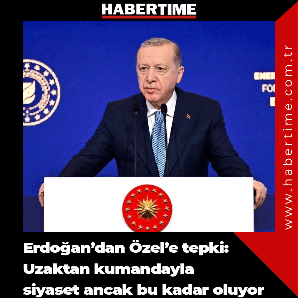 Erdoğan’dan Özel’e tepki: Uzaktan kumandayla siyaset ancak bu kadar oluyor habertime.com.tr/erdogandan-oze… 
#cumhurbaşkanı #chp