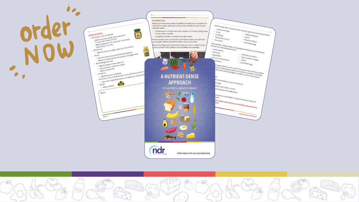 A Nutrient-Dense Approach to Support a Healthy Weight is now available both on NDR Prescribe and in print!

Go to our website to find out more about the resource, view the full sample, and order or Prescribe it now: bit.ly/nutridense