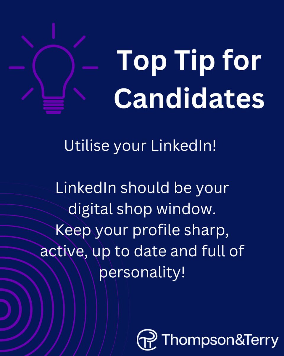 thompsonterryox's tweet image. 🔑 Tip for Candidates: LinkedIn is your digital shop window – make sure your profile stands out! 🌟

#JobSeekerTips #LinkedInProfile #CareerGrowth