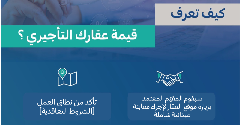 taqeem_gov_sa's tweet photo. المقيّم المعتمد يساعدك في معرفة قيمة عقارك التأجيري، بخطوات ميسرة وسهلة