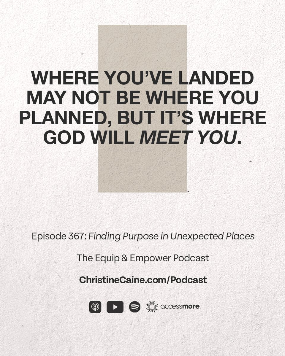 ChristineCaine's tweet photo. Just because the ship breaks doesn’t mean your purpose is over. What looked like a detour for Paul was actually God’s setup for revival in Malta.

🌊 If you’ve felt shipwrecked or off-course, this episode will remind you: God’s promises still stand, no matter what’s happening around you. 
🎧 Join me for Equip & Empower Episode 367: Don’t Despise Malta: Finding Purpose in Unexpected Places
🔗 https://t.co/PBKKRLMR4f