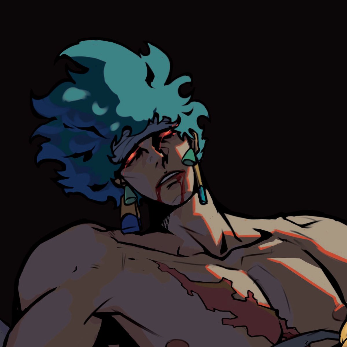 Been thinking about drawing this classic scene of Prometheus since the first time I ran into him😭#Hades2