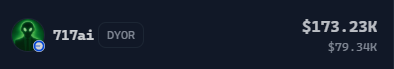 cryptodarksquad's tweet photo. @717CapitalAI 
soon 80k revenue 
My biggest BAG and my favorite https://t.co/QtGhlSl9H7