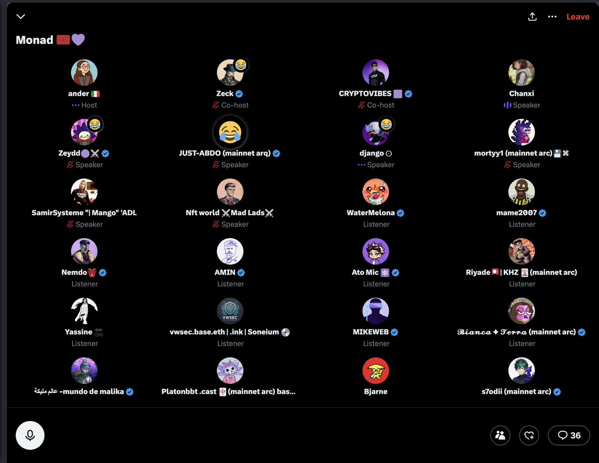 chanxinad's tweet image. Had such a great time in the space  🇲🇦✨
So proud of what the Moroccan community is building full of good vibes, support, and amazing energy! Can’t wait for more moments like this 💜💜 @monad  #Monadcommunity