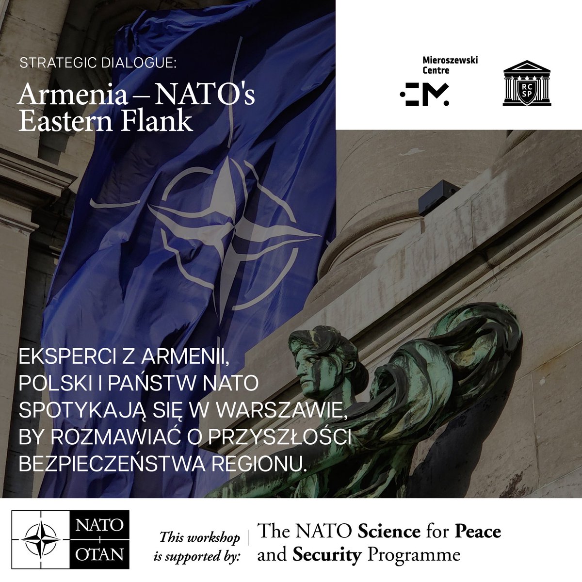 📣 Już dziś rozpoczynamy dwudniowe spotkanie strategiczne organizowane przez <a href="/MieroszewskiPL/">Centrum Mieroszewskiego</a> dzięki wsparciu <a href="/NATO/">NATO</a> (Science for Peace and Security Programme) i we współpracy z Research Center on Security Policy Armenia.

🌐 W warunkach słabnięcia wpływów Rosji oraz wzrostu