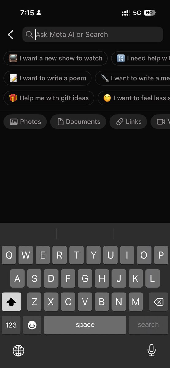 MathiSubash's tweet image. The most irritating thing on WhatsApp is the Meta AI search option appearing in the main search bar/folder.

How Many @WhatsApp Users Agree?