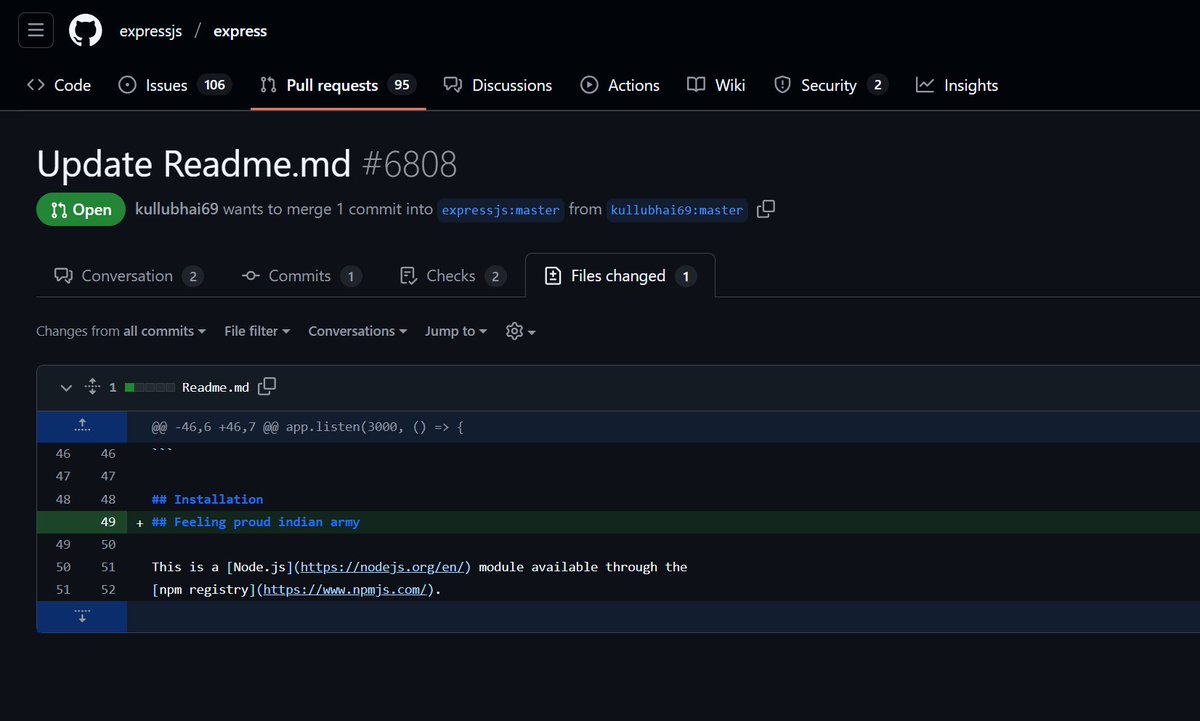 How many of you are actually doing 'open source contributions' this Hacktoberfest… 
except these mfs