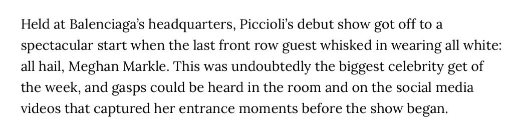 That’s why they’re all so mad 😂😂😂
Meghan, you are the biggest star and the reaction to this surprise attendance just proves it. The amount of malicious commentary just shows that there wasn’t anything at all to criticise: the outfit, the entrance, the poise, the wows … 💅