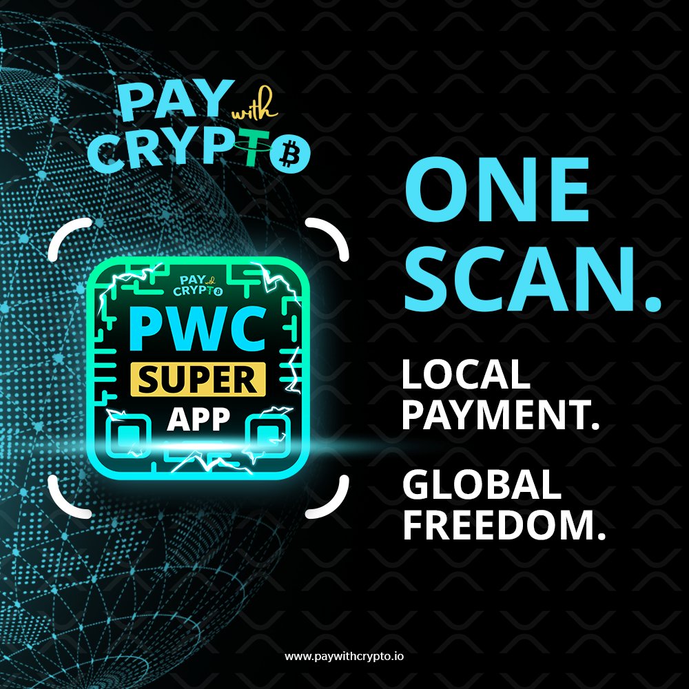 paywith_crypto's tweet image. With the PayWithCrypto Super App, you can use crypto the same way you use cash.
Just scan and pay, your crypto changes instantly into local money.
No more waiting. No more exchange fees.

Fast, safe, and easy,  wherever life takes you.

💠 PayWithCrypto — the world in one scan.