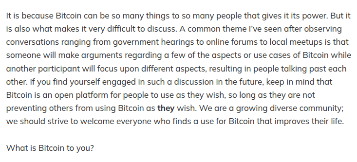 lopp's tweet photo. Bitcoin is money. It's also:

A trustworthy timestamping system.
An immutable historical record.
An anchor for other systems.
A programmable database.

I wrote these words in 2014: https://t.co/77VoMiaNOY