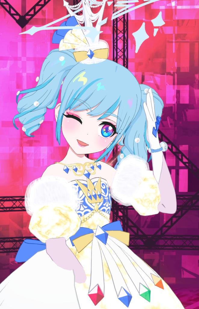 ゆかちゅう☆ Floral Jacquard Fraise Stitch High Neck Top-フローラルジャ