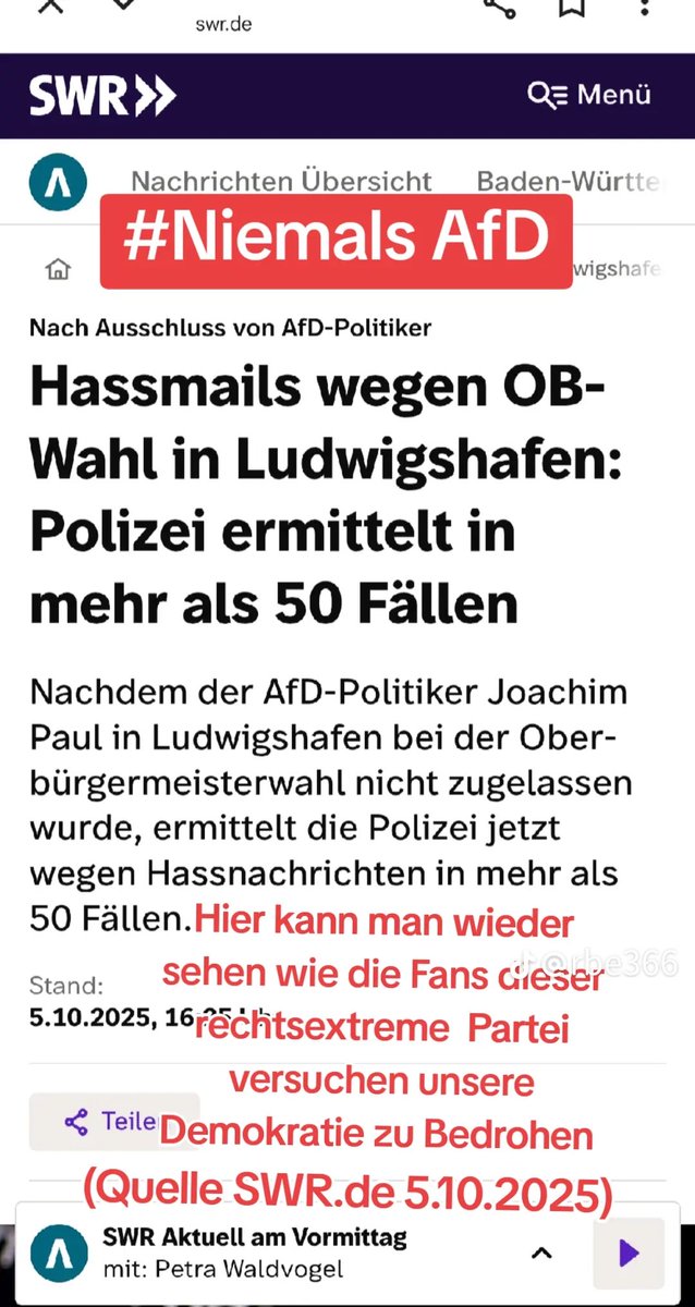 #AfD 
#AfDwirkt 
#Deutschlandabernormal?
#Faschismus 
#Rassismus 
#SchandeDeutschlands
#SchandeEuropas 
#gesichertrechtsextrem
#AfDVerbotSofort