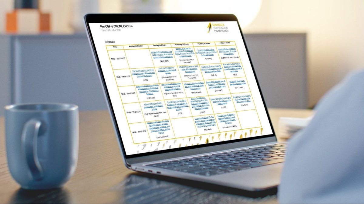 minamataMEA's tweet image. Next week 🔜 Save the date for online events ahead of #MinamataCOP6

They will take place from 13 to 17 October, each session lasting 60 minutes, conducted using #Webex &amp;amp; broadcasted on #YouTubeLive.

Full calendar &amp;amp; register now: bit.ly/OnlineEventsCO…

#MakeMercuryHistory