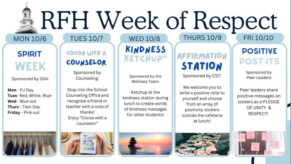 Great things on the horizon at <a href="/RFH_Regional/">Rumson-Fair Haven</a> 🩵💙🤍 ~Join us in celebrating RESPECT this week, and every week.