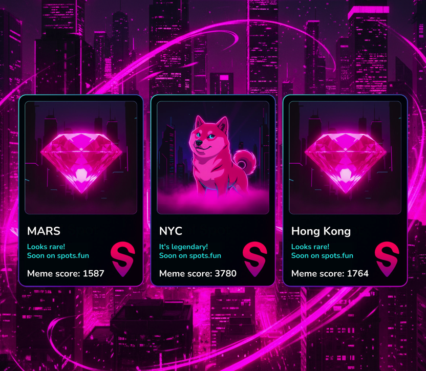 tag <a href="/hotnotspot/">Hot or Not by spots.fun</a> + your SpotName 👇
the most creative spots &amp; highest scores
will get alpha access 💥