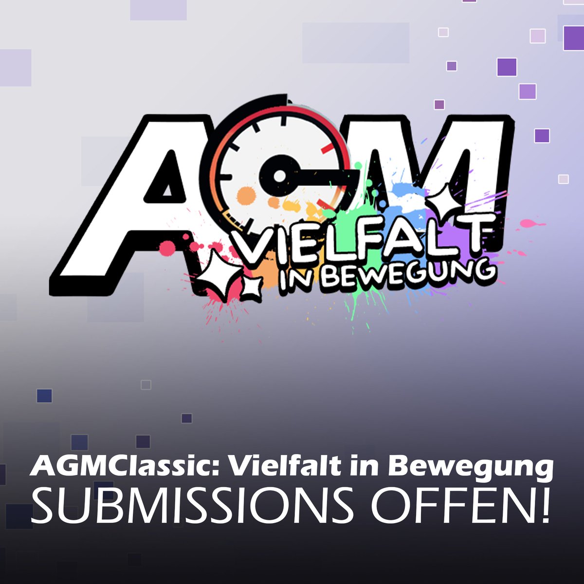 AGM_Speedruns's tweet image. AGMCLASSIC: VIELFALT IN BEWEGUNG SUBMISSIONS GEÖFFNET!  

Ein Classic Event von Hanni2811 &amp;amp; @kamuuuchen, das Vielfalt feiert – passend zur #TransAwarenessWeek Runs von #queeren Runnern &amp;amp; queeren Games willkommen! Spenden gehen ans #Queerunity in #Hannover 
oengus.io/marathon/agmcl…