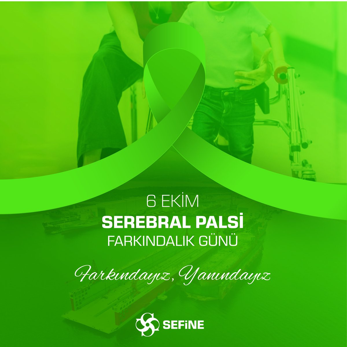 6 Ekim Serebral Palsi Farkındalık Günü

Serebral Palsi ile yaşayan bireyler; azim, güç ve ilham kaynağıdır.
Onları anlamak, desteklemek ve yanlarında olmak hepimizin sorumluluğu.

#sefine #SerebralPalsi #Farkındalık #YeşilIşıkYak #CerebralPalsy #Awareness #GoGreen