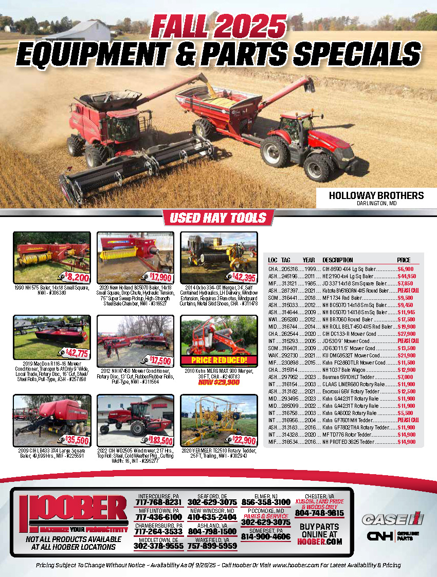 🍂 FALL Equipment &amp; Parts Specials!
hoober.com/.../Fall-2025-…
#hooberinc #FarmEquipmentForSale #farmequipmentparts #CaseIH