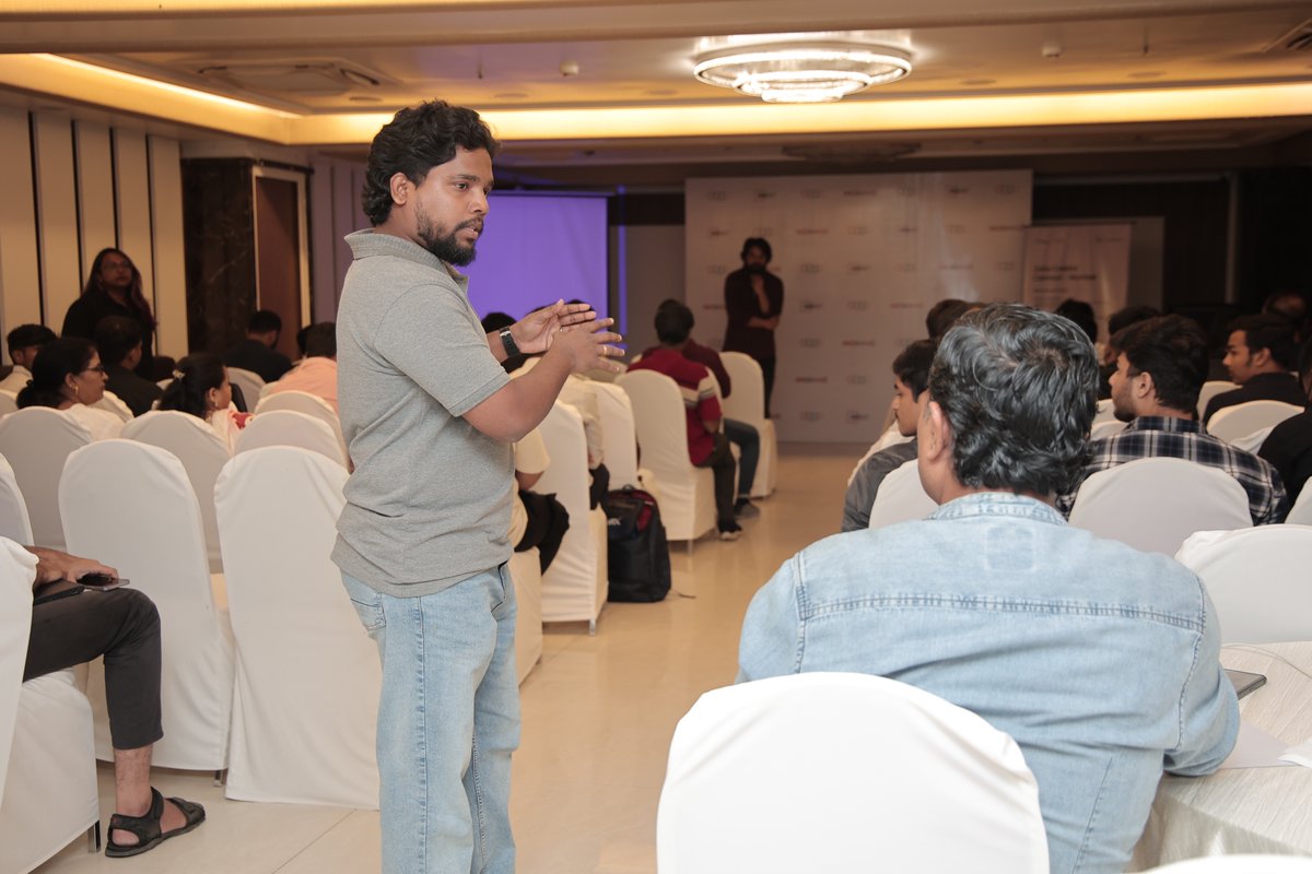 ZohoCreator's tweet image. Over 60 developers joined us in Mumbai recently for an engaging hands-on session on full-stack vs low-code development led by Jayesh from @IncquetSolution, along with Avinash. The discussion offered fresh perspectives on how developers can accelerate delivery, reduce complexity,…