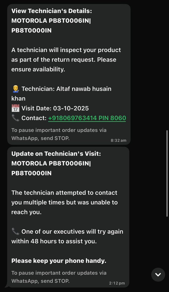Sakshi3002's tweet image. Flipkart is fooling their customers. They are not giving proper services &amp;amp; updates. We have raised Complaint and they are still scheduling technician visit from 28 Sep. Without visiting status is updating as visited multiple times.
#Flipkartsupport #Flipkart #cheapservice