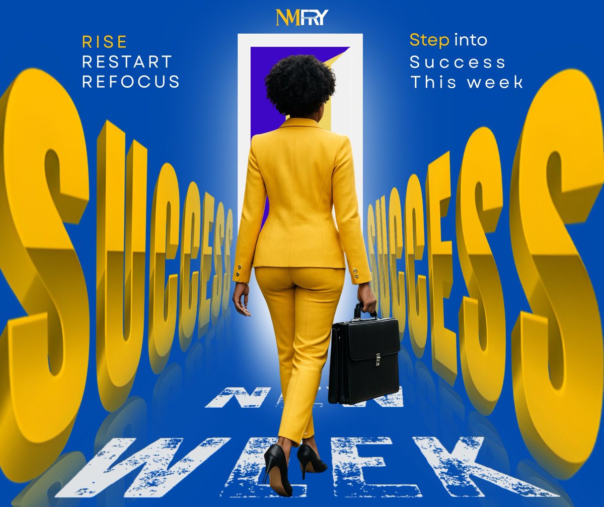 nmfrycreatives's tweet image. Rise. Restart. Refocus. Step into success this week🚶🏾‍♀️✨️🚶🏾‍♀️✨️

#RiseAndShine #RefocusAndRise #StepIntoSuccess #WinningSeason #NewWeekNewGoals #KeepRising #LevelUp #RestartStrong #SuccessMindset #FocusAndWin #ChaseGreatness #MindsetMatters